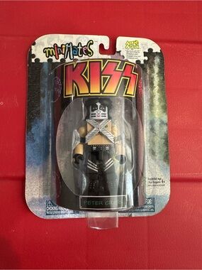 KISS Peter Criss Minimates Figure - Black, Silver, Gold